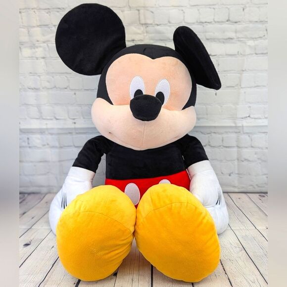 Disney Other - Disney Mickey Mouse 37" Jumbo Stuffed Animal Plush Toy